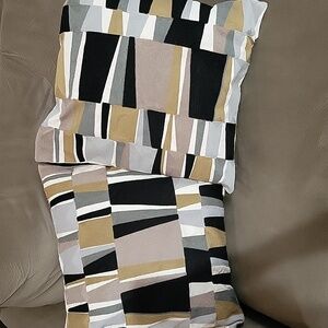 INK+IVY Lars Embroidered Broken Stripe Decorative Pillows, set of 2, 18x18"